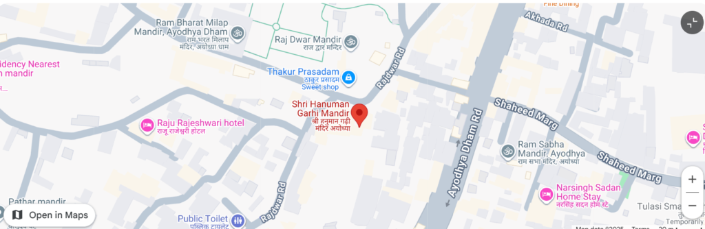 Hanuman Gari Ayodhya location