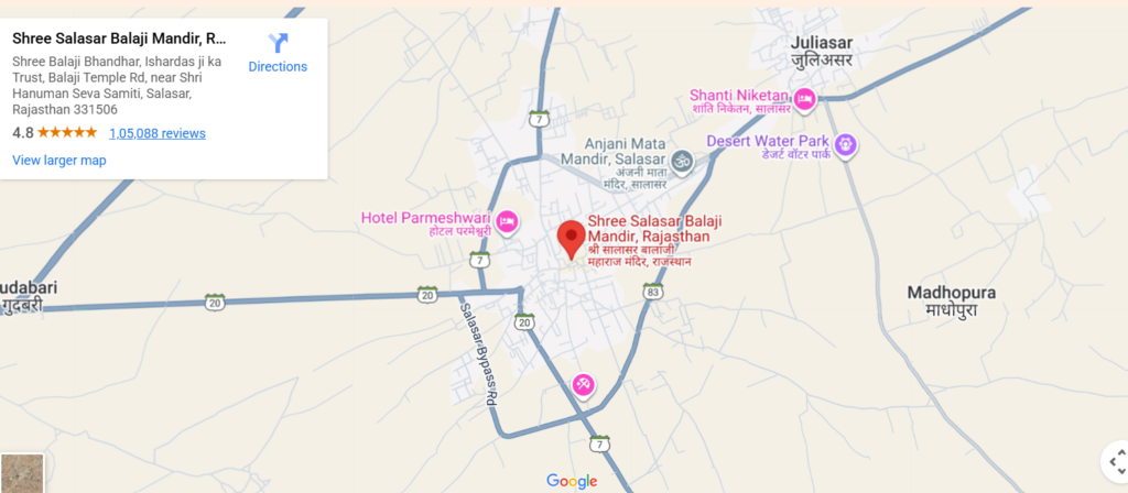 Salasar Hanuman Temple Rajesthan